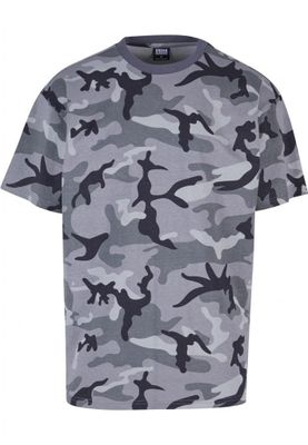 Oversized T-shirt in dark camouflage for men