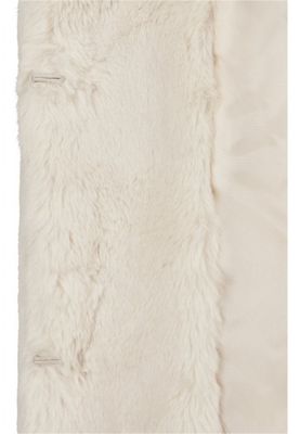Fluffy teddy coat with hood