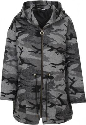 Camouflage oversize parka dam