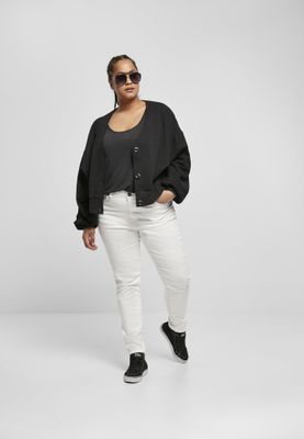 Ladies Organic Oversized Short Terry Cardigan