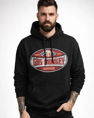 Gas Monkey Garage Since 2004 Label Hoodie
