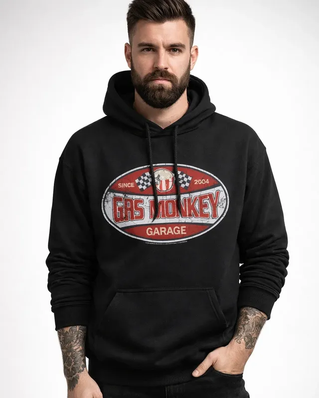 Gas Monkey Garage Since 2004 Label Hoodie