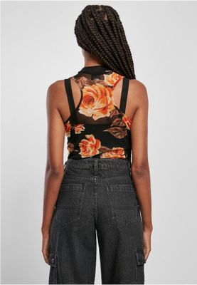 Mango rose sleeveless mesh body
