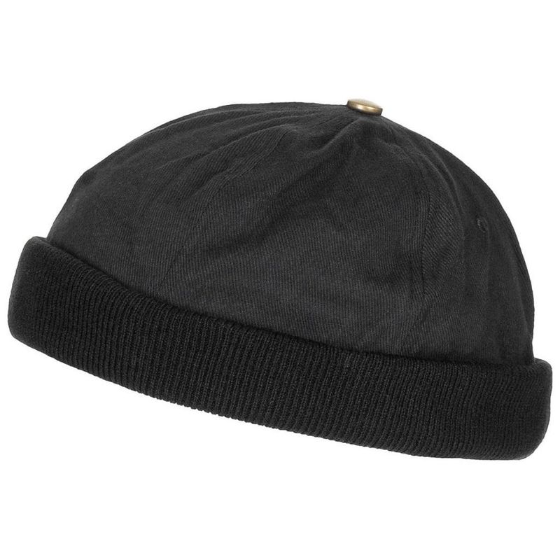 Black docker beanie