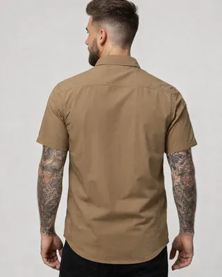 Men's short-sleeved outdoor shirt