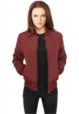 Nylon jacket lady with checkered pattern