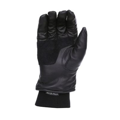 Warm leather gloves