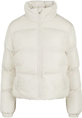 Ladies Short Peached Puffer Jacket
