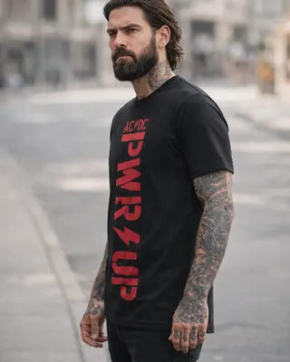 AC/DC - PWR-Up Vertical Logo T-Shirt