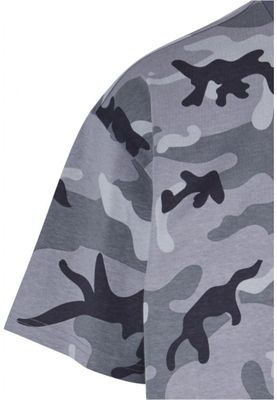 Oversized T-shirt in dark camouflage for men