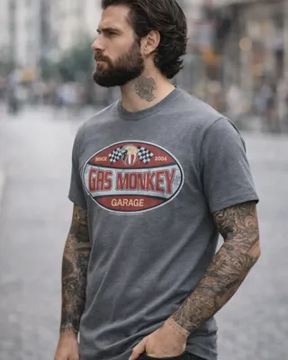 Gas Monkey Garage Since 2004 Label T-Shirt