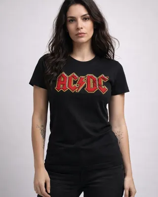 AC/DC Angus Young Girly Tee