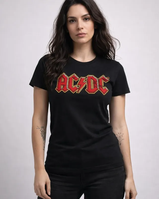 AC/DC Angus Young Girly Tee