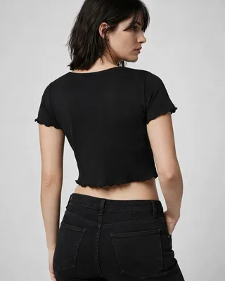 Waist card top with buttons