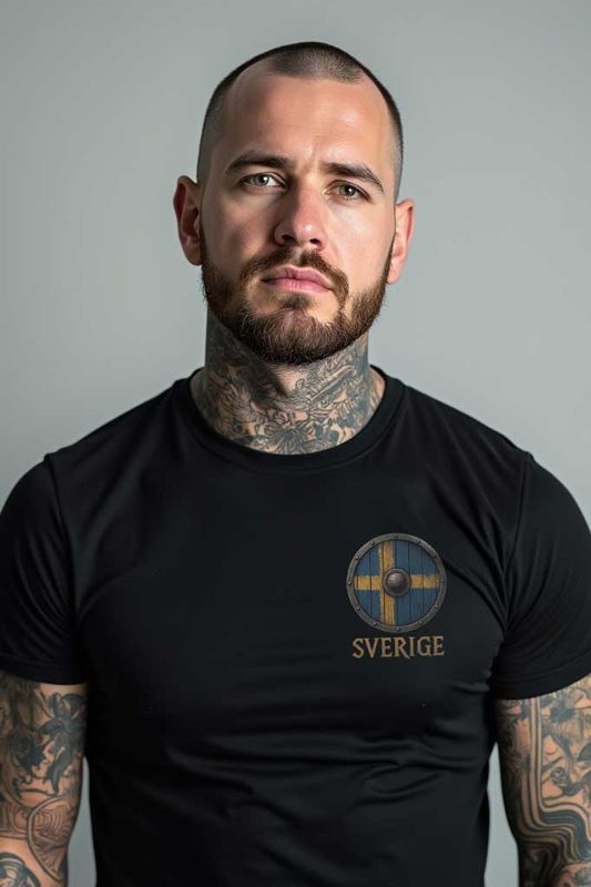 Sverige sköld T-shirt