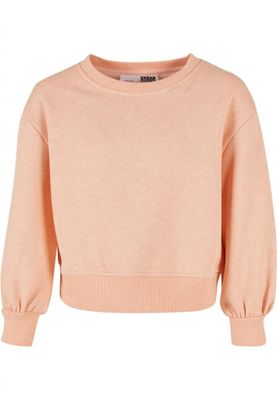 Girls Oversized Color Melange Crewneck