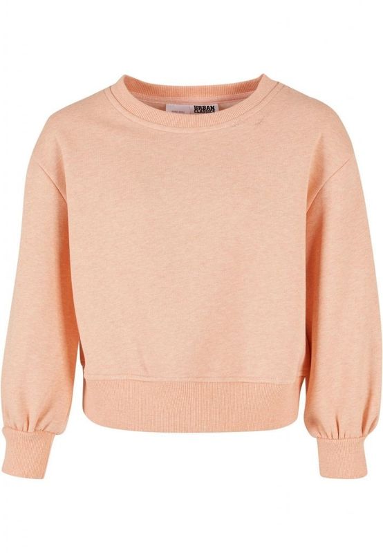Girls Oversized Color Melange Crewneck