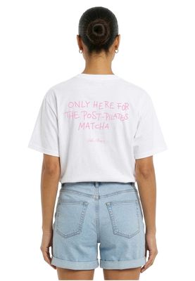 T-shirt för dam i bomullsjersey – vit