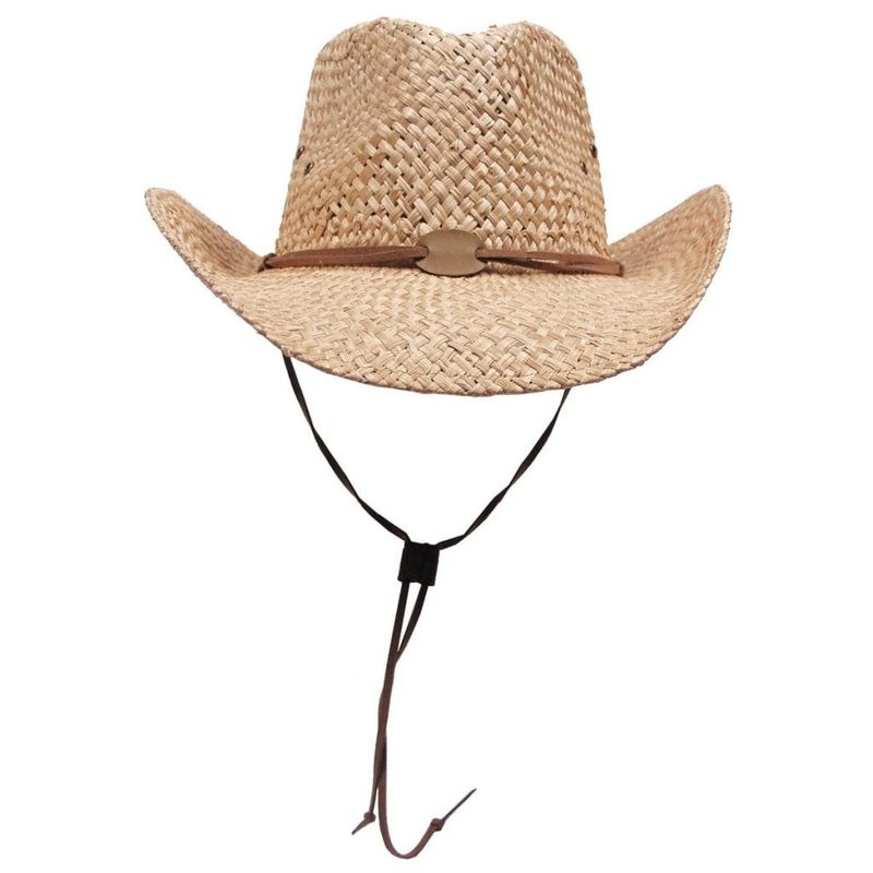 Straw hat with hat string