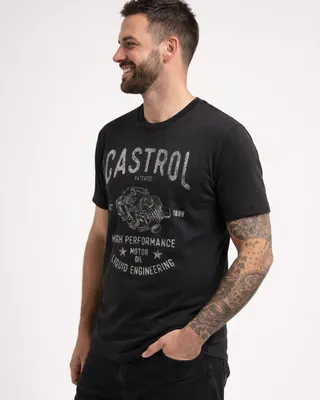 Castrol Motor Oil T-shirt i svart