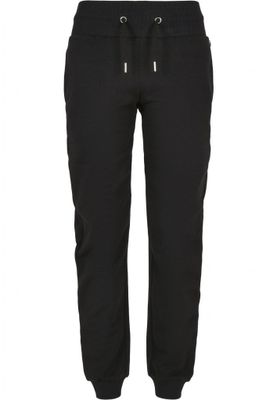 Black jogging pants with high waist lady