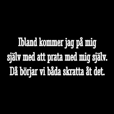 Prata med mig själv