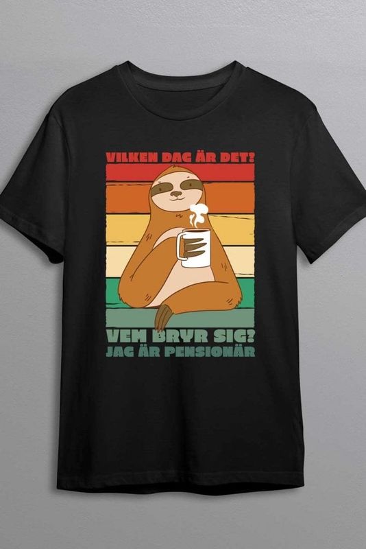 Vilken dag är det - pensionär - T-shirt