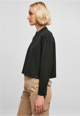 Ladies Short Oversized Polo Longsleeve