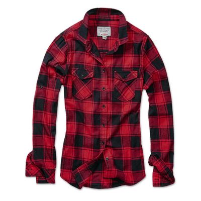 Checkered flannel shirt lady