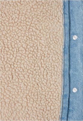 Ladies Oversized Sherpa Denim Jacket