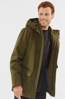 Ledger parka with teddy lining