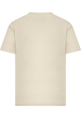 T-shirt för herr i bomullsjersey med – sand