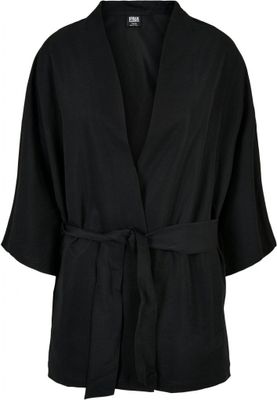 Ladies Viscose Twill Kimono Coat