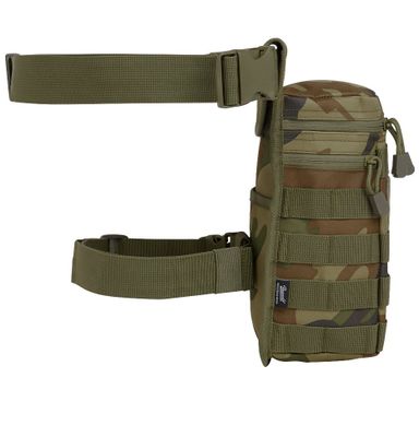 Leg bag with MOLLE system camo