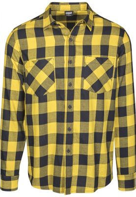 Flannel shirt black/yellow