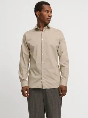 Kostymskjorta slim fit med stretch