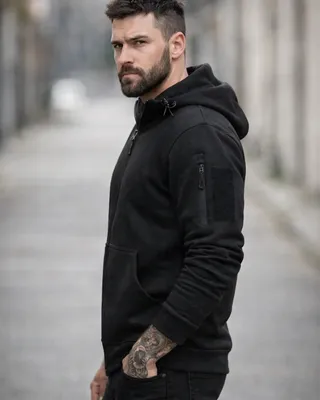 Tactical zipped hoodie
