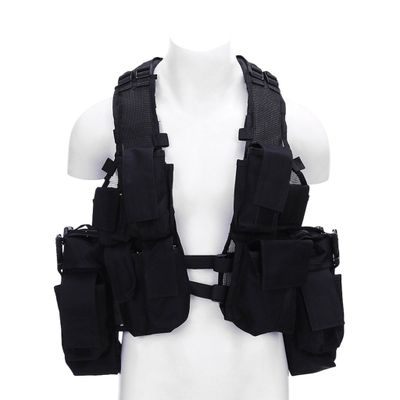 Tactical carrying vest with MOLLE modules