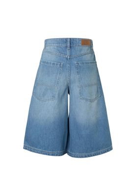 Shorts för dam – ljusblå tvättad