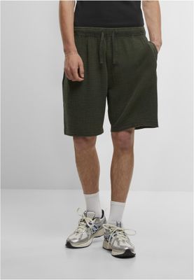 Syratvättade Musselin Shorts med Dragsko