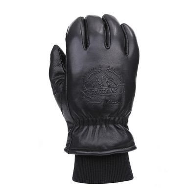 Warm leather gloves