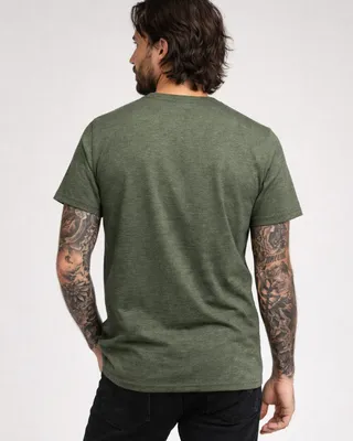 System of a Down Circle Star Logo T-shirt herr i oliveheather