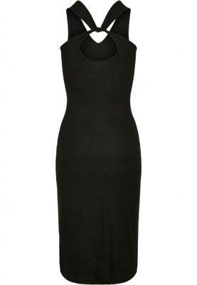 Ladies Midi Sleeveless Rib Dress