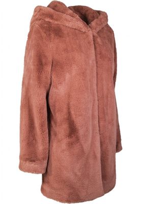 Fur coat dark pink kids