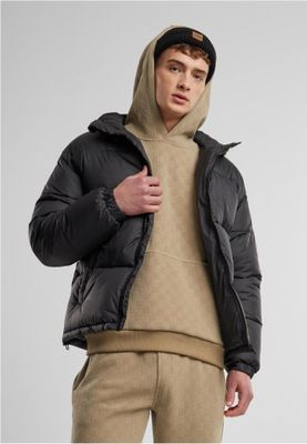 Men's thick hooded puffer jacket