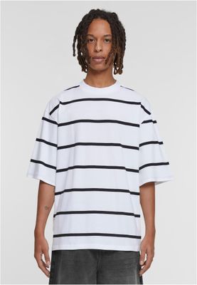 Oversized Sleeve Randig T-shirt
