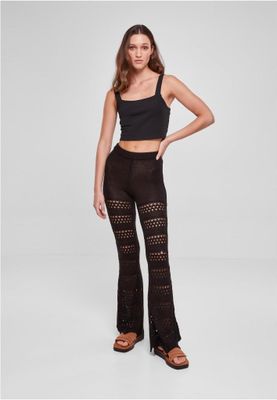 Crocheted flared leggings