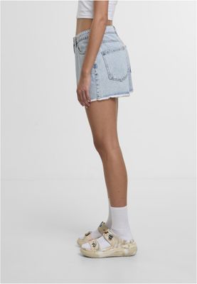 Jeansshorts i lightblue acid wash denim – Just Rhyse