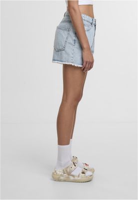 Jeansshorts i lightblue acid wash denim – Just Rhyse