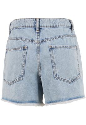 Jeansshorts i lightblue acid wash denim – Just Rhyse